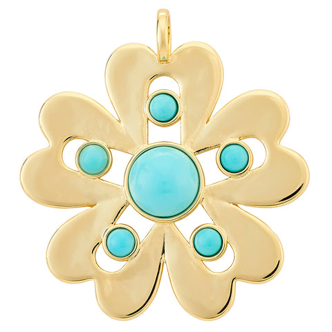 ASHA Majorelle Pendant, Turquoise-ASHA