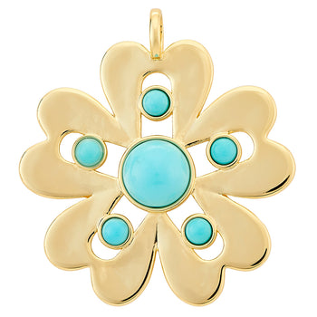 ASHA Majorelle Pendant, Turquoise-ASHA
