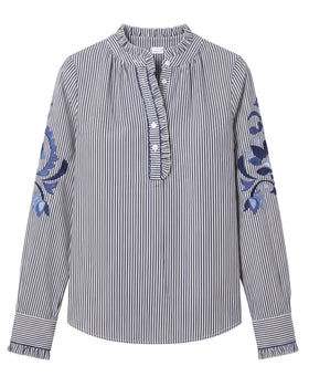 Mara Top, Parkside Floral Stripe-Cartolina