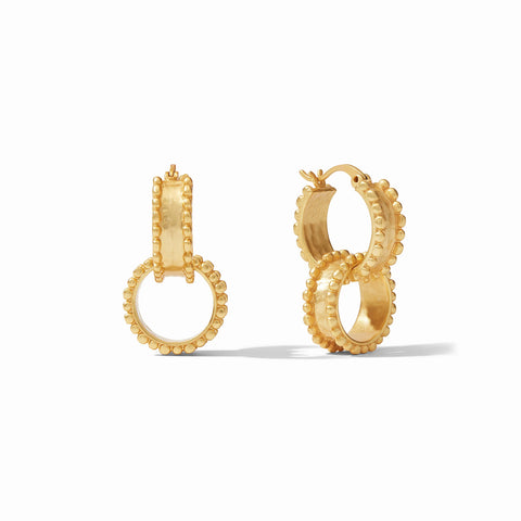 JV Marbella 2-In-1 Earring, Gold-Julie Vos