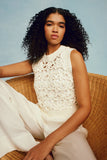 Thea Shell Top, Ecru-Marie Oliver