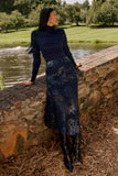 Marie Oliver Casey Skirt, Naval-Marie Oliver