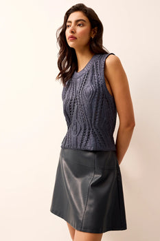 Marie Oliver Mcguire Top, Naval-Marie Oliver