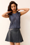 Marie Oliver Crawford Skirt, Naval-Marie Oliver