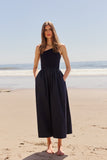 Marie Oliver Tobie Dress, Navy-Marie Oliver