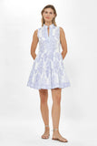 Oliphant Yoke Dress, Amadora Blue-Oliphant Design
