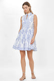 Oliphant Yoke Dress, Amadora Blue-Oliphant Design