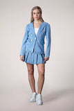 Miley Recycled Blazer, Light Denim-Blue Revival