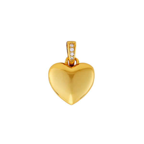 ASHA Mini Heart Locket, Gold-ASHA