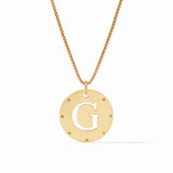JV Monogram Pendant Necklace, G-Julie Vos
