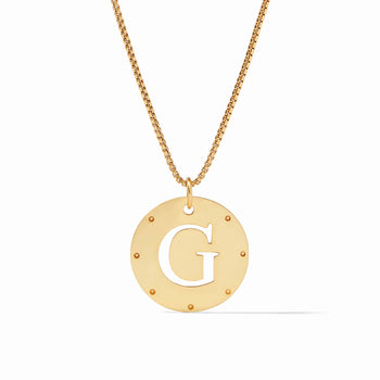 JV Monogram Pendant Necklace, G-Julie Vos