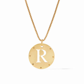 JV Monogram Pendant Necklace, R-Julie Vos
