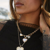 JW Little Bit Of LOVE Necklace, Gold-Jane Win