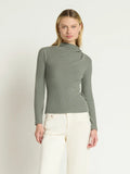 Nation Neda Pleated Top, Castor Gray-Nation LTD