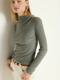 Nation Neda Pleated Top, Castor Gray-Nation LTD