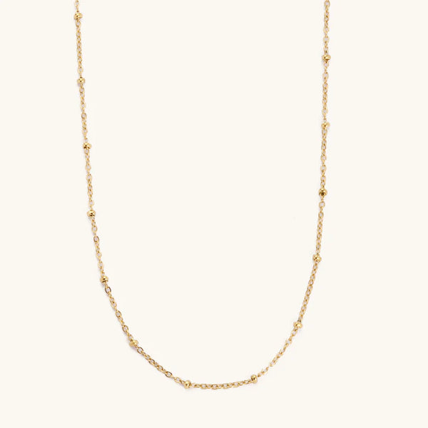 Jess Gold Filled Ball and Chain Necklace, Gold-Nikki Smith Designs