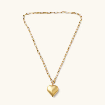 Waterproof Bubble Heart Chain Necklace, Gold-Nikki Smith Designs