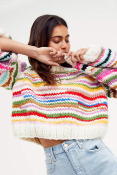 GOGO NO WASTE Pullover, Multi-GOGO Sweaters