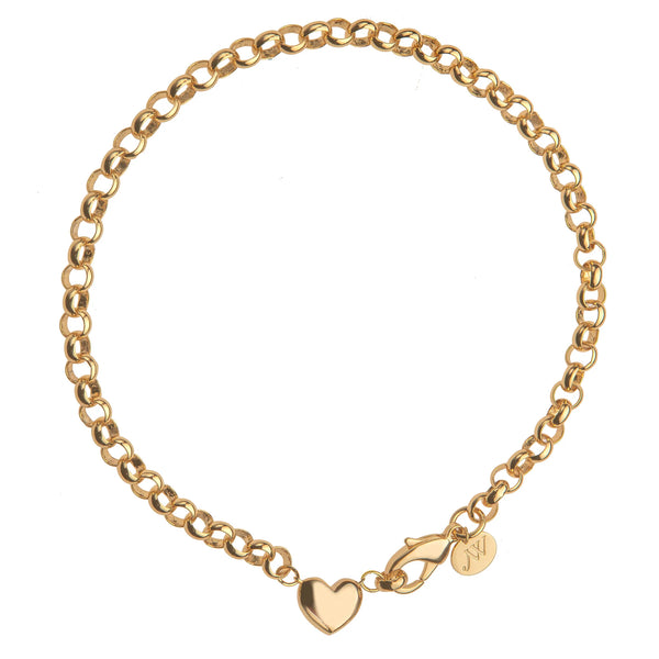JW Little Bit Of LOVE Necklace, Gold-Jane Win