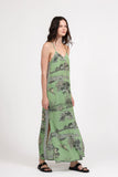 Las Surenas Long Dress, Thailand Green-Las Surenas