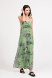 Las Surenas Long Dress, Thailand Green-Las Surenas