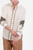 Las Sureñas Poplin Shirt Snow Leopard, Snow Leopard White-Las Surenas