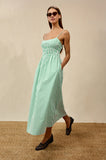 Primrose Dress -Emerald Stripe-Rails