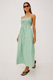 Primrose Dress -Emerald Stripe-Rails