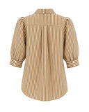 Peggy Blouse, Winnetka Stripe