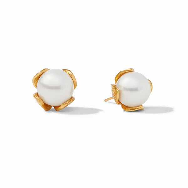 JV Penelope Stud Earring Large, Pearl-Julie Vos