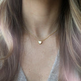 ASHA Petite Heart Necklace, Mother of Pearl