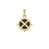 JW Protect Onyx Fox Necklace, Gold-Jane Win