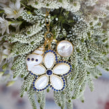 ASHA Puka Shell Pendant, Lapis-ASHA
