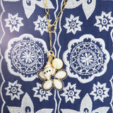 ASHA Puka Shell Pendant, Lapis-ASHA