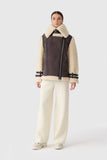 Mackage Rhoslyn Shearling Jacket, Coffee Natural-Mackage