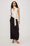 Romina Satin Skirt, Black