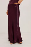 Romina Satin Skirt, Wine