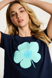 Posy Posse Top, Navy-Lisa Todd