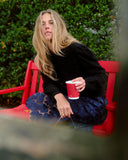 Lucy Long Sleeve Sweater, Noir-Cartolina