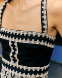 Adair Midi Dress, Noir-Cartolina