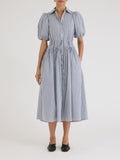 Rebecca Taylor Blue Stripe Poplin Dress, Blue Stripe-Rebecca Taylor