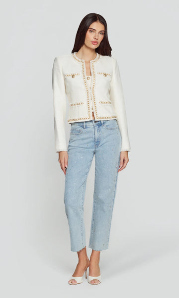 Betsy Tweed Jacket, Cream-Generation Love