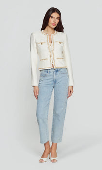 Betsy Tweed Jacket, Cream-Generation Love