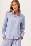 Sun Aspyn Shirt, Navy Stripe-sundays