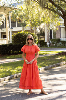 Lauren Dress, Coral-Sail to Sable