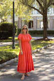 Lauren Dress, Coral-Sail to Sable