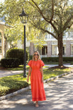 Lauren Dress, Coral-Sail to Sable