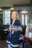 STS Tie Front Cardigan, Navy-Sail to Sable