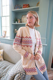 STS Tie Front Cardigan, Camel-Sail to Sable