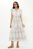Oliphant Cinched Flirty Midi, Samode Green-Oliphant Design